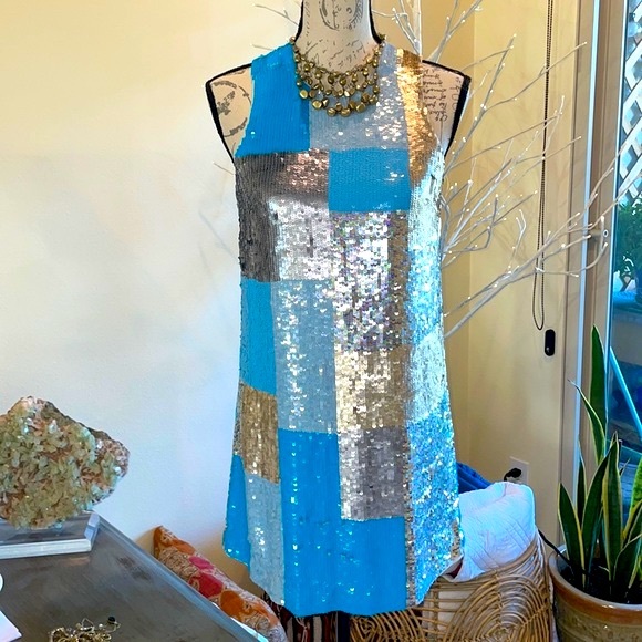 French Connection Sequin Cocktail Dress - Picture 2 of 12
